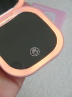 Miroir de maquillage rond à LED à 3 couleurs, dimmable, avec bras double axe en or rose, rechargeable par Type-C, miroir cosmétique Winway