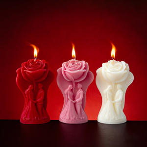 NEW ARRIVAL ROSE And COUPLES SHAPED SOYBEAN WAX SCENTED <strong>CANDLES</strong> For INDOOR - Product Image 3