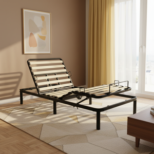 Pliable Design Européen Moderne Lit Double Split King Size Réglable <span class=keywords><strong>Sommier</strong></span> À <span class=keywords><strong>Lattes</strong></span> En Bois - Product Image 4