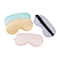 Masker Mata Tidur Sutra Tali Elastis yang Dapat Disesuaikan Satin Lembut Penghalang Cahaya Ramah Kulit Alat Bantu Tidur untuk Perjalanan, Tidur Siang, Tidur Malam