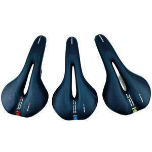 Selle de vélo en cuir pour VTT, coussin confortable, épaissi, creux, haute élasticité, ajustement universel, double usage pour route et montagne - Product Image 2