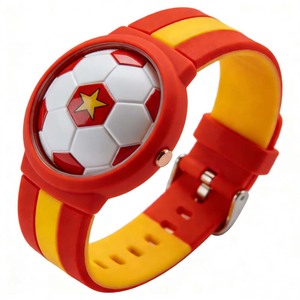 Braccialetto in silicone a tema <span class=keywords><strong>calcio</strong></span> - Regali, cinturino da polso in silicone colorato, orologio digitale per bambini con cartoni animati, Garanzia Commerciale - Product Image 1
