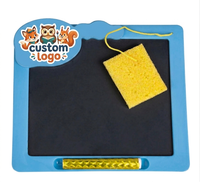 Tablette de dessin et d'écriture Doodle Board pour enfants, jouets éducatifs et sensoriels, ensemble de jouets à dessiner, craie et gomme en plastique, pour les 2-14 ans