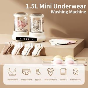 12V Electric Multi-Color Durable Mini Portable Foldable Washing Machine Underwear Socks Double Barrel Outdoor Use - Product Image 4