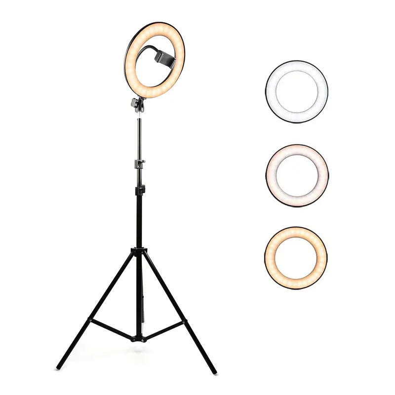 10 Zoll 65w 5500k Studio Fotografie Foto füllen Ring Box mit LED-Licht mit Stativ Make-up Selfie Ring Blitzlicht