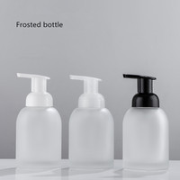 Nouvelles bouteilles en verre moussantes pour soins personnels, distributeur de savon 250 ml 375 ml, pour lavage du visage