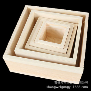 Solid Wood <b>Storage</b> Box Rectangular Pine Wood Desktop Organizer For Home Office Decorative Tray Swf002 - Product Image 4
