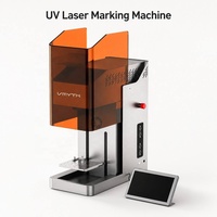 Máquina de Marcado Láser UV de 5W 355nm, Luz Fría, Grabado Interno en Cristal 3D, Sin Grietas, Punto de 0.03mm, de Escritorio