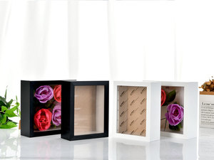 3D Deep MDF Shadow Box Flower Design Eco-Friendly Photo <strong>Frame</strong> <strong>13x18</strong> or Customized Size Table Standing and Wall Hanging - Product Image 5