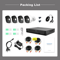 Sistem Kamera CCTV SriHome Hot Sale NVS008 4CH XVR/DVR+ 4*AHD029 Murah dan Berkualitas Tinggi dengan Audio Dua Arah dan Night Vision