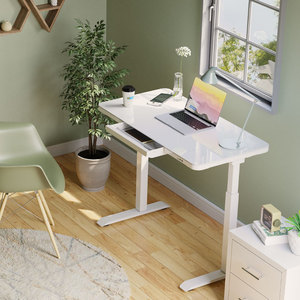 Dernier modèle de <span class=keywords><strong>bureau</strong></span> de direction et étudiant électrique, ergonomique, moderne, en métal, à hauteur réglable (assise-debout), avec commande - Product Image 1