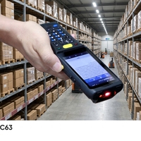 Penjualan Terlaris Chainway C63 Pemindai Barcode 2D Kelas Industri Terminal Genggam Pengumpul Data WiFi BT untuk Gudang/Logistik