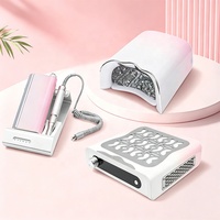 Kit d'entretien des ongles 2028J Butterfly : perceuse à ongles sans fil, lampe UV de polymérisation et aspirateur de poussière de manucure de bureau