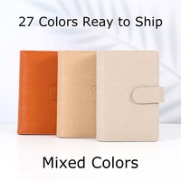 Yihe Best Selling 27 Colored A6 Saffiano Epi Leather A6 Carpeta de anillas como planificador mensual/semanal/Diario con Fly Leaf disponible