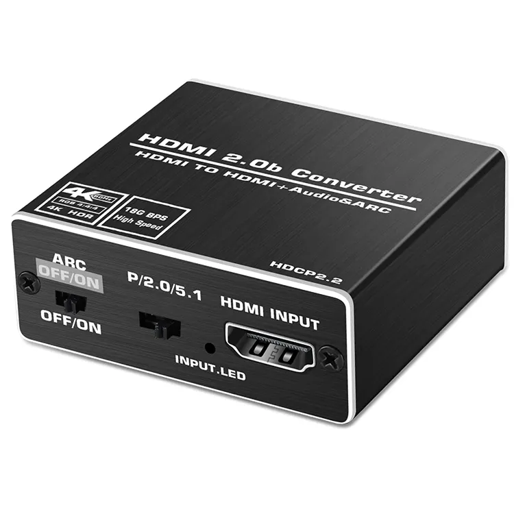 HDMI 아크 오디오 추출기 HDCP CEC 광학 TOSLINK SPDIF 3.5mm RCA 오디오 변환기 4K X 2K 3D HDMI 오디오 분배기 어댑터