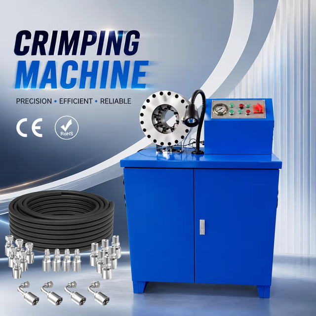 Factory Hydraulic Hose Crimper Machine Automatic Electric Manual Hose Press for Construction Machinery Oil Hose