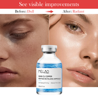 Ampoule GHK Cu à la Niacinamide, Acide Hyaluronique et Peptides de Collagène – Soin Quotidien Anti-Âge, Raffermissant, Réduit les Rides et Restaure l'Élasticité