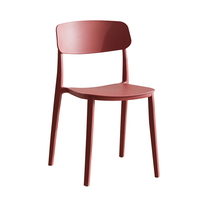 Vente en Gros de Chaises de Salle à Manger Simples et Modernes en Plastique Empilables pour Jardin Extérieur, Restaurant, Fourniture d'Usine, Mobilier de Maison