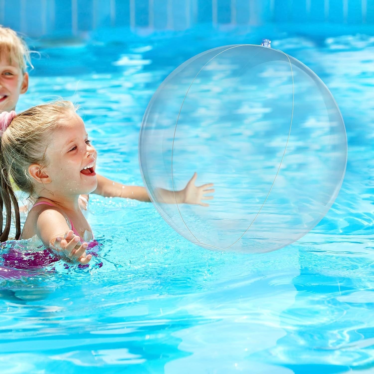 Lot De 10 Ballons De Plage Transparents - PVC 12,7 Cm - Pour Jeux D'eau, Piscine, Fêtes D'été - Sécurité Et Fun