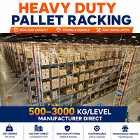 Étagère de stockage industrielle robuste avec poutre transversale pour entrepôt de pièces automobiles 2000kg 3000kg