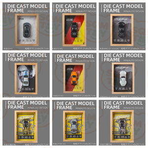 Cornice per foto 3D con veicolo 1/32 in metallo pressofuso in miniatura giocattolo classico in lega giocattolo da collezione Super metallo modello di auto Kit - Product Image 4