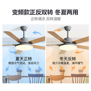 Nordic Style <b>Ceiling</b> <b>Fan</b> Light With Led Light 52 Inch For Living Room And Study Silent Electric <b>Fan</b> With <b>Remote</b> <b>Control</b> - Product Image 5