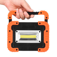 Projecteur COB portable pour l'entretien, lampe de poche rechargeable d'urgence, projecteur de chantier, lampe de poche LED pour le camping en plein air et les patrouilles