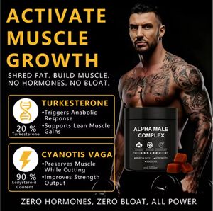 Gummies Alpha Male Complex pour <span class=keywords><strong>la</strong></span> croissance musculaire active avec Shilajit, Tongkat Ali et Ashwagandha pour adultes – Conception d'étiquette gratuite - Product Image 2