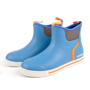Bottes de Plage pour Hommes, Bottines de Pêche en Eau Salée, Bottes de Pluie Imperméables à Haute Adhérence, Chaussures Aquatiques Renforcées à Séchage Rapide - Product Image 4