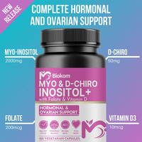 Capsules de Complément Vitamínique Myo & D-Chiro Inositol Complexe Aromatisées Sous Marque Privée OEM en Gros pour l'Équilibre Hormonal