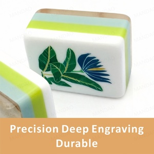 Customizable Modern Foldable 4-Layer Acrylic <b>Mahjong</b> Game <b>Set</b> Luxury 160 Card Pattern with Manufacturer New - Product Image 4