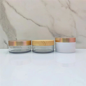 <span class=keywords><strong>Pot</strong></span> en plastique PET de luxe personnalisé 50ml 100ml 200g 250g 300g pour crème <span class=keywords><strong>visage</strong></span>, contenant à crème pour les yeux à paroi épaisse, pots en plastique pour gommage corporel - Product Image 5