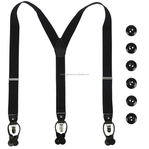 Ensemble de porte-jarretelles Y en cuir PU de haute qualité pour hommes avec 6 pinces élastiques Coffret cadeau de qualité supérieure - Product Image 4