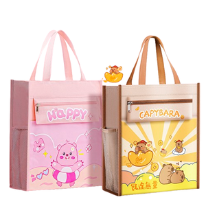 FileBag multifunción A4 lienzo tela FileFolder papelería DocumentBag escuela proveedores Zip bolsa carpeta personalizada bolsa de archivo - Product Image 3