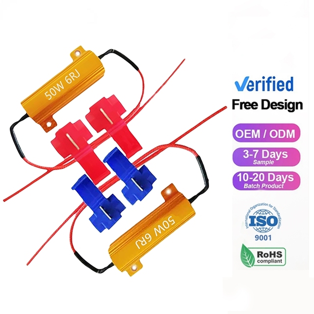 PINKUO Manufacturing 5W 10W 20W 25W 50W RX24 0.5 Ohm Fixed Wirewound Resistor...
