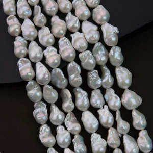 Natural Freshwater Baroque Pearl Strand 12-13mm Large Irregular Shaped Pearls for <strong>Jewellery</strong> Making DIY Necklace Wholesale Supply - Product Image 1