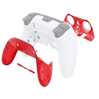 Bande décorative housse de protection plaque avant plaque arrière Joystick coque de boîtier d'habillage avant arrière moyen pour contrôleur PS5 Edge