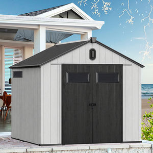 בית קטנטנות מחסן כלי חצר חיצוני כלי חדר אחסון רב-פונקצית מחסן משולב - Product Image 2