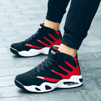 Chaussures de Sport Montantes Couple en Gros, Chaussures de Basket-ball à Coussin d'Air, Chaussures Tendance Loisir