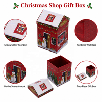 Hausförmige Starre Karton-Süßigkeiten-Verpackungsboxen für Party-Schokoladenverpackungen Luxuriöse Maßgefertigte Weihnachtsgeschenkbox