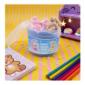 High Quality DIY Sensory Beads Craft Kit with Fluffy Charms Pour Enfants Squishy Relaxing Creative Playdough <b>Slime</b> <b>Set</b> - Product Image 4