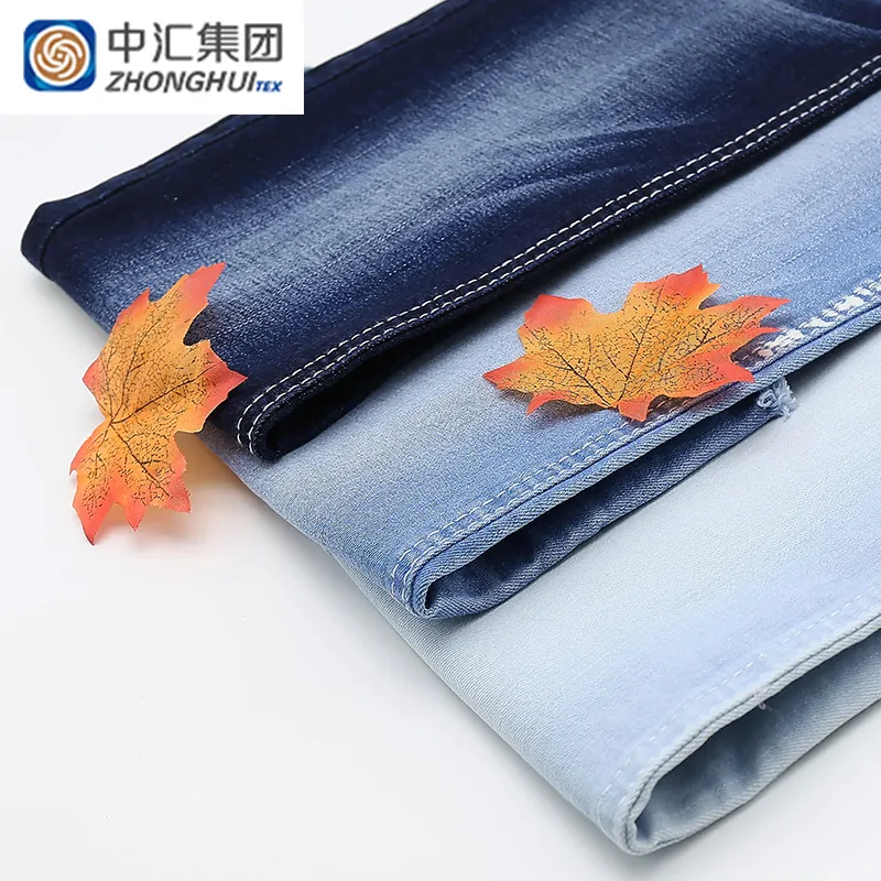 Лидер продаж, бесплатный образец, хлопковая эластичная джинсовая ткань 9 унций для модной одежды