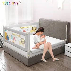 Protector de cama de doble cara para bebés y adultos, barandilla de borde, carriles laterales, 99%