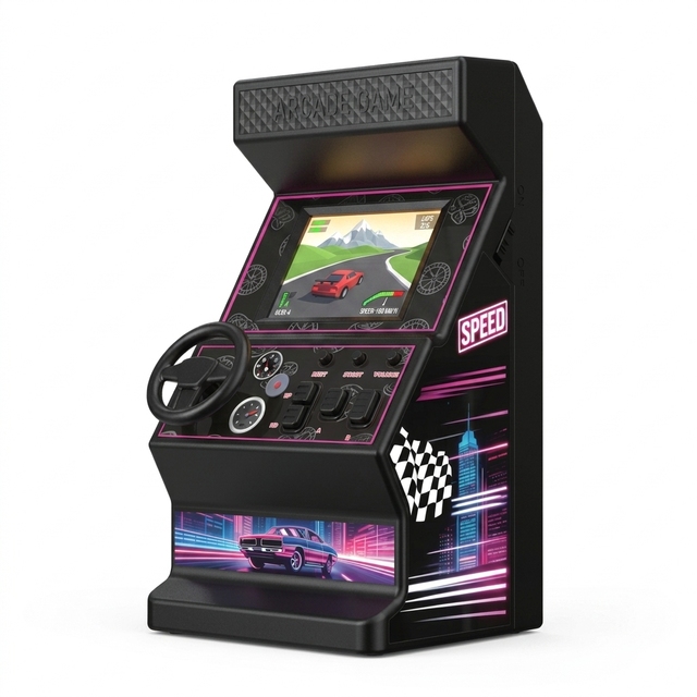 GAMINJA Mini 8 Bit Arcade Game Console Built-in 256 License-free Games Classis Design Retro Table Decor Source Factory OEM/ODM