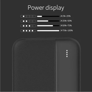 Petite batterie externe à charge rapide 10000mAh Haute capacité Chargeur de batterie externe 2 ports USB Micro USB-C Affichage LED Batterie polymère au lithium Modèle - Product Image 6