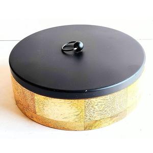 Casseroles en métal doré et multicolore de qualité supérieure Support en verre rond durable inclus - Product Image 6