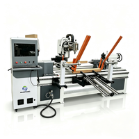 Tour à bois multifonction Mustang MT1202-5A avec gravure 3D, diamètre de rotation de 200 mm, longueur de pièce maximale de 1200 mm, 380 V