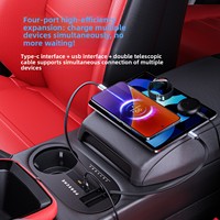 Chargeur de voiture compatible Porsche Cayenne Coupé Maybach, allume-cigare extensible, ports TYPE-C, 12V/24V, charge super rapide