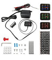 Nouveau panneau de commande 6 interrupteurs avec synchronisation via application, MOSFET, boîtier de relais RGB 16M, IP65 universel 4x4 pour UAZ, pour rétrofit/amélioration, garantie 2 ans