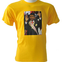 T-shirt électoral tricoté en polyester 100% personnalisé en gros campagne présidentielle publicité culture porter